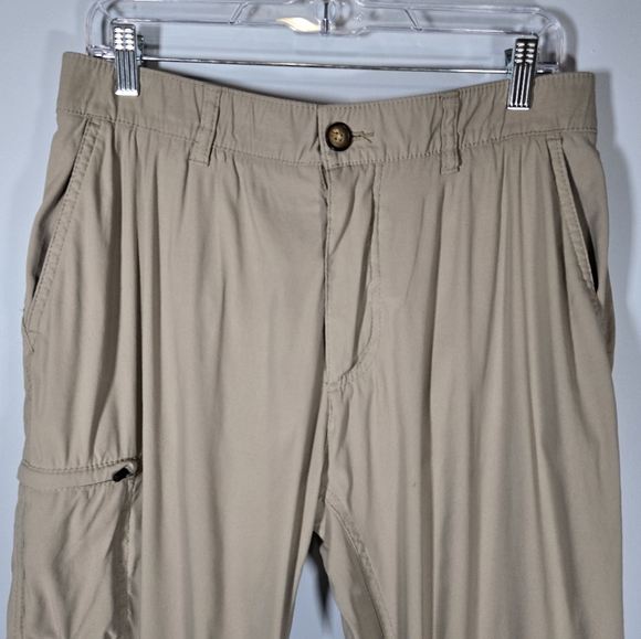 UB Tech Men’s Khaki Cargo‎ Pants Size 34x32 Utility Outdoor Work Style - Picture 2 of 11